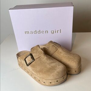 Madden girl Luna platform suede clogs new inbox
